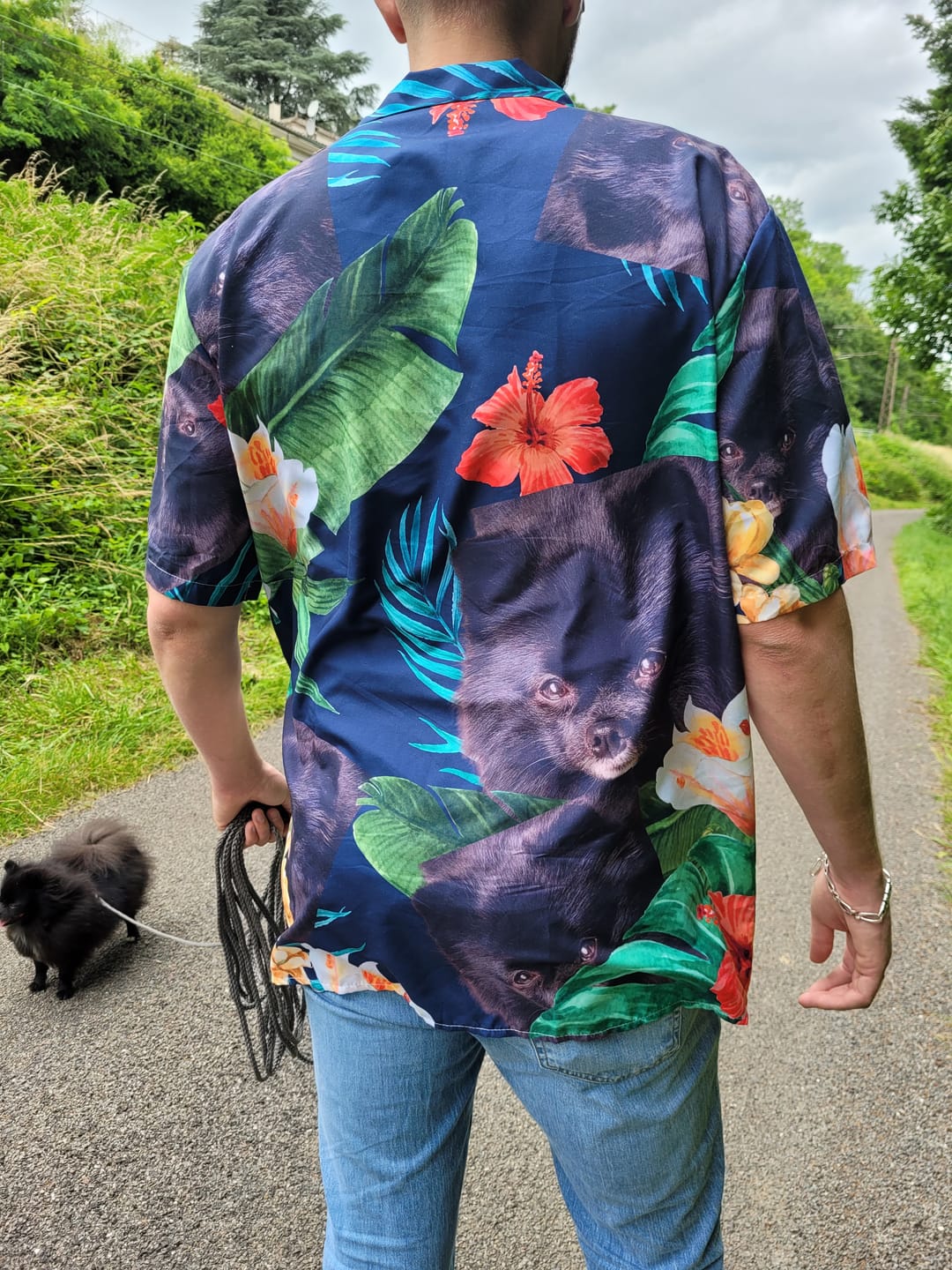 Customer photo review of Votre Photo - Chemise hawaïenne personnalisée
