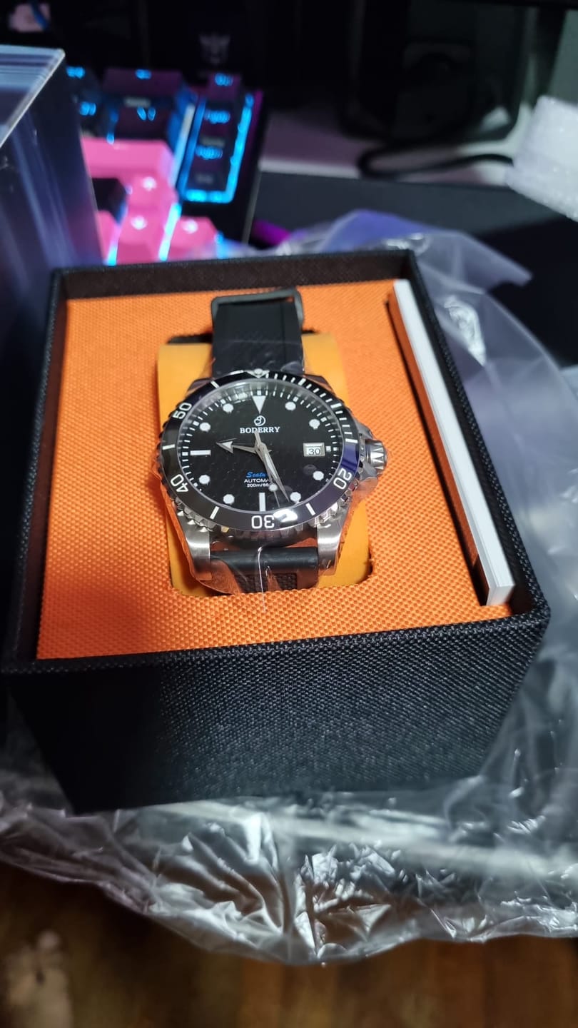 Customer photo review of SEATURTLE.OCEAN(TITANIUM) - Automatic Titanium Diver Watch | Black