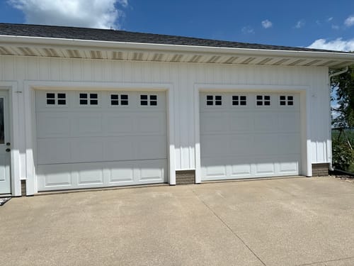 Customer photo review of Decorative Garage Faux Window Accents (16-PC Set)