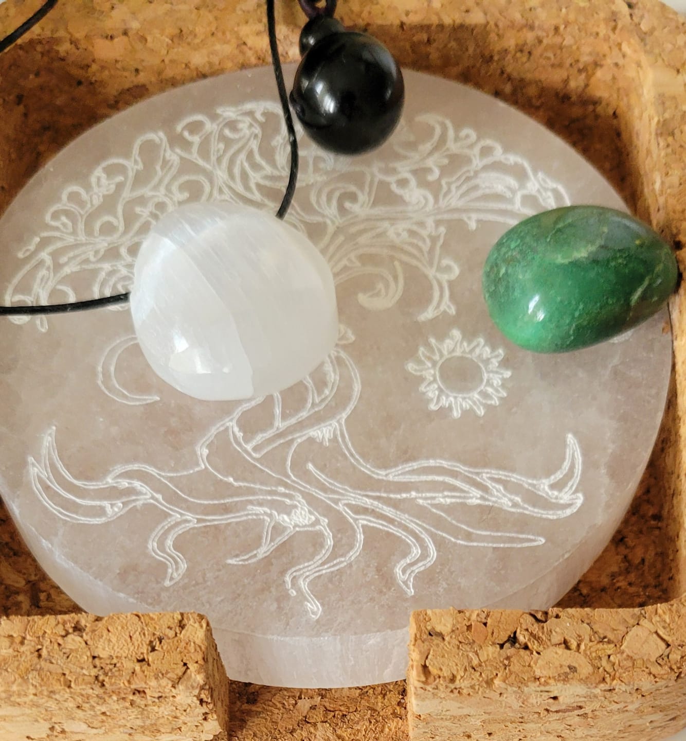 Customer photo review of Pendentif Sélénite