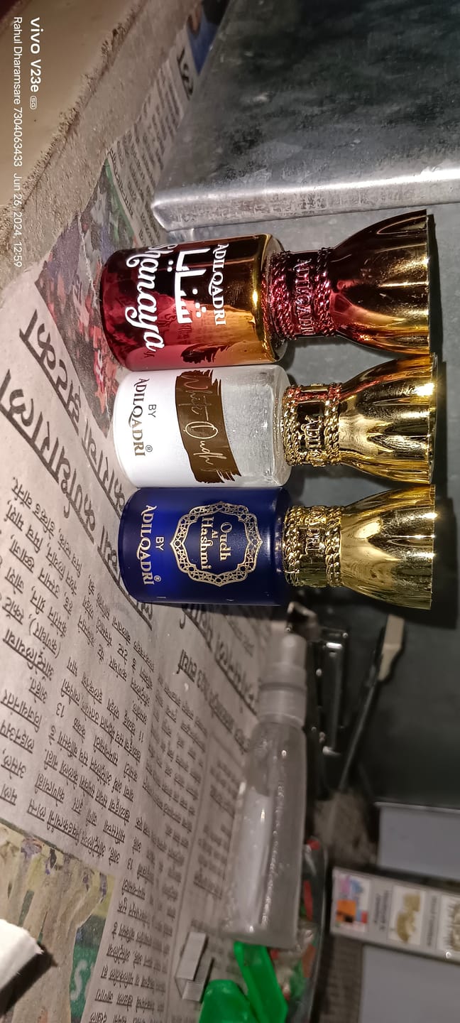 Customer photo review of 3 Pcs Attar Set Shanaya, White Oudh And Oudh Al Hashmi 5.5 Ml Each
