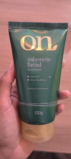 Customer photo review of Sabonete Facial Revitalizante ON