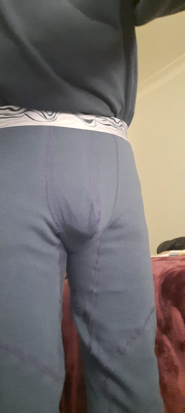 Customer photo review of Men's Heavyweight Fleece Thermal Underwear Bottom