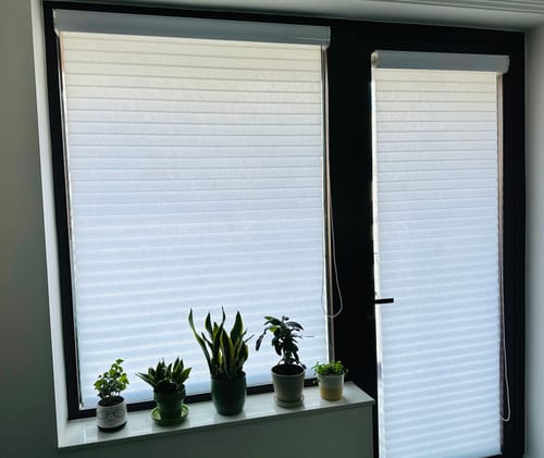 Customer photo review of No Drill Shangri-La Sheer Shades