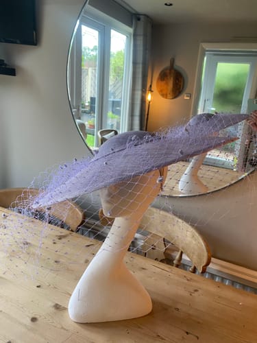 Customer photo review of Machine Made Stiff Sinamay 90cm x 1m - FS002
