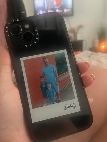Customer photo review of Fathers Day Photo iPhone Case