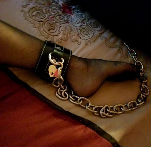 Customer photo review of Strict Leather Posture BDSM Collars