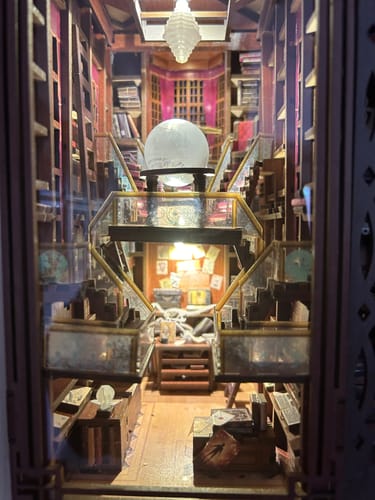 Customer photo review of Beyond Library DIY Wooden Book Nook Shelf Insert