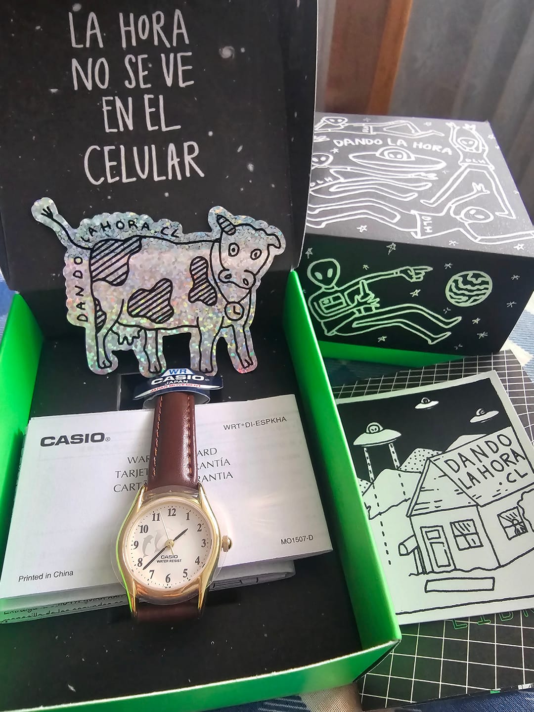 Customer photo review of Reloj Casio Análogo LTP-1094Q-7B9RDF Correa de Cuero Delfines