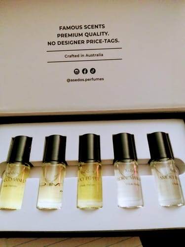 Customer photo review of Asēdos Perfume Oil Set - His Collection