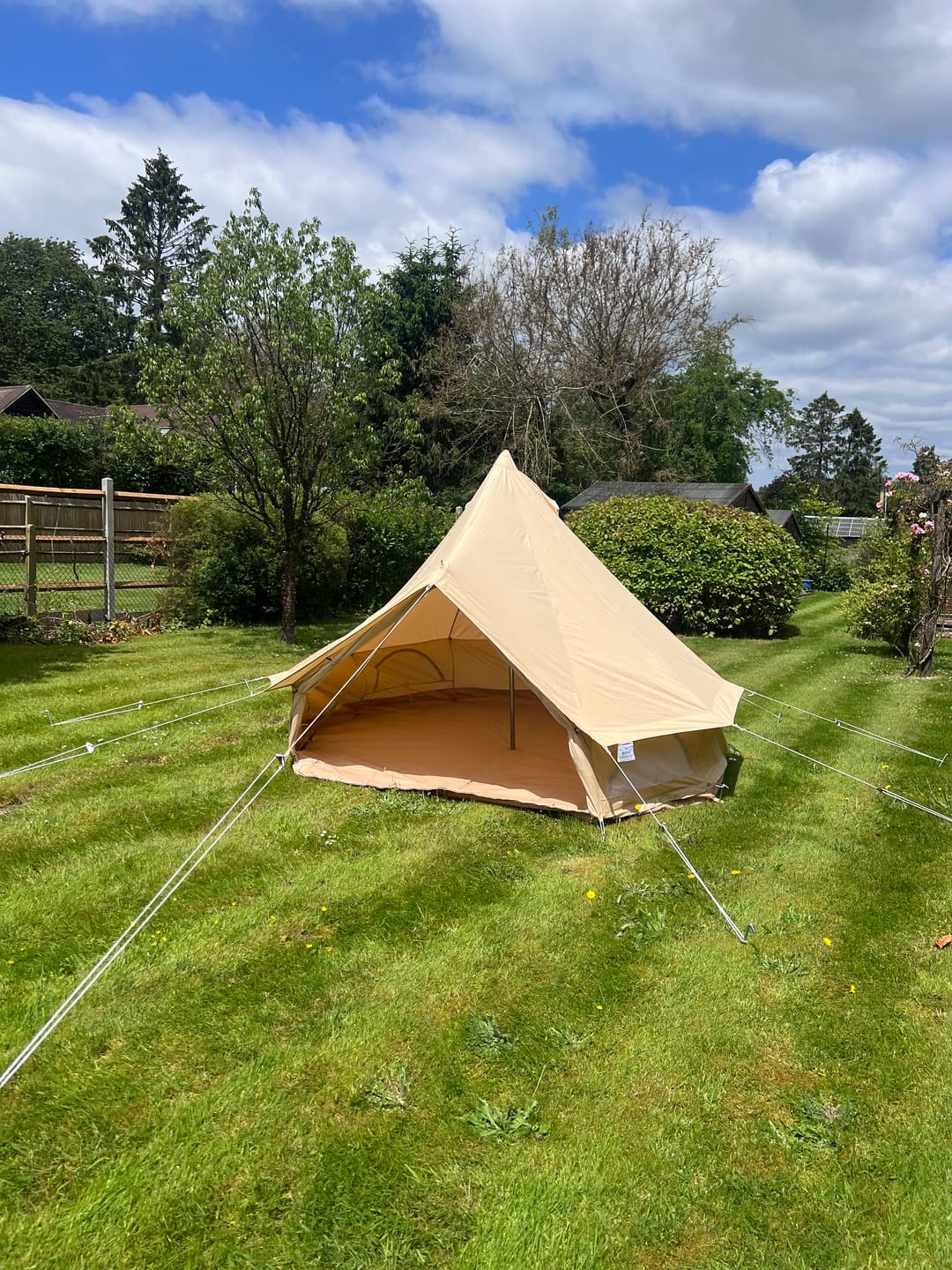 Customer photo review of Classic Bell Tent
