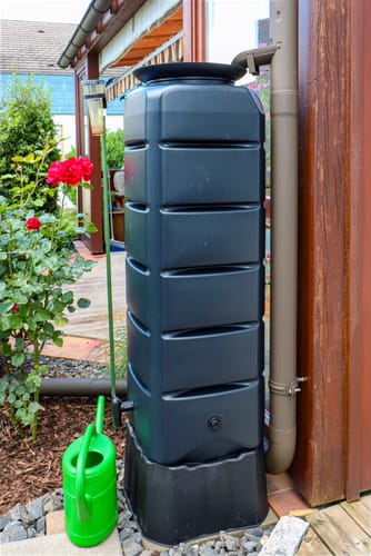 Customer photo review of YourCasa Regentonne [Tower] 120L mit Standfuss, Deckel & Wasserhahn