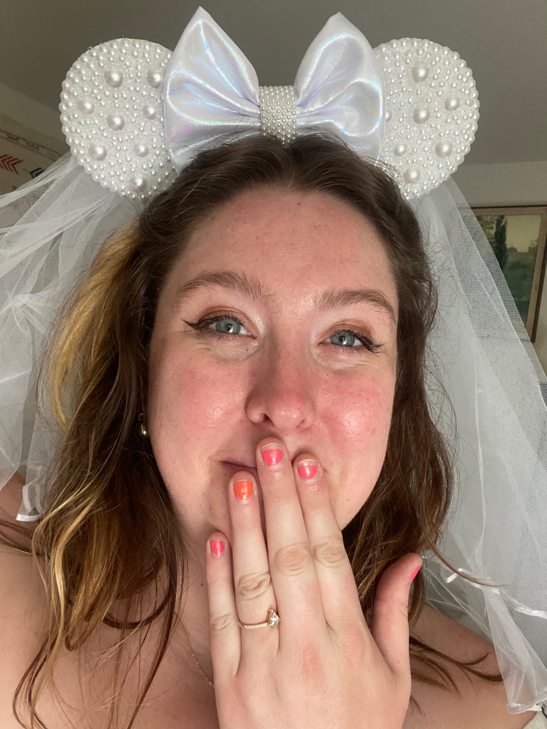 Customer photo review of Bride Sparkle Mickey Ears