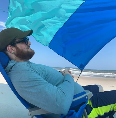 Customer photo review of Big Olive Green Dad Hat