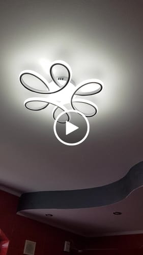 Customer video review of Lustra LED DAISY Alba Echivalent 800W Telecomanda