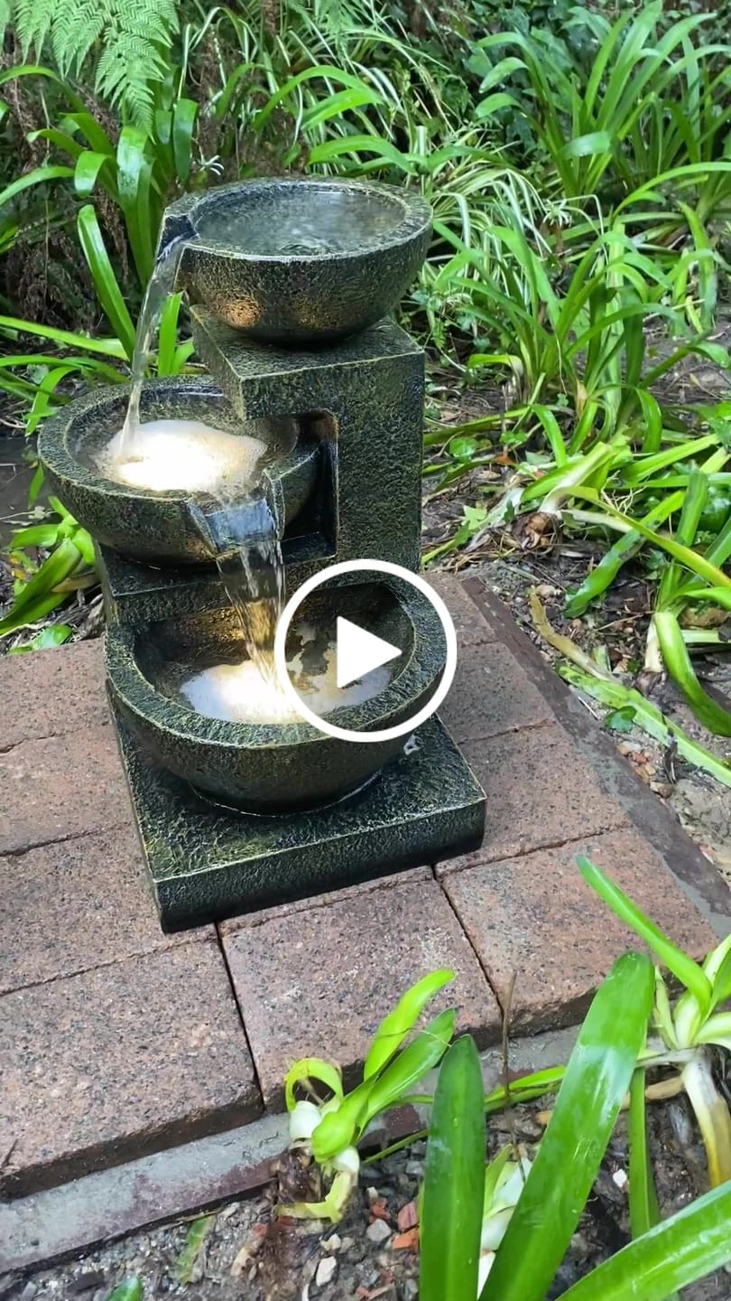 Customer video review of Carmen 3-Tier Garden Water Feature - Best Seller
