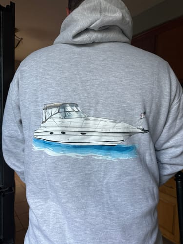 Customer photo review of Custom Digital Boat Artwork