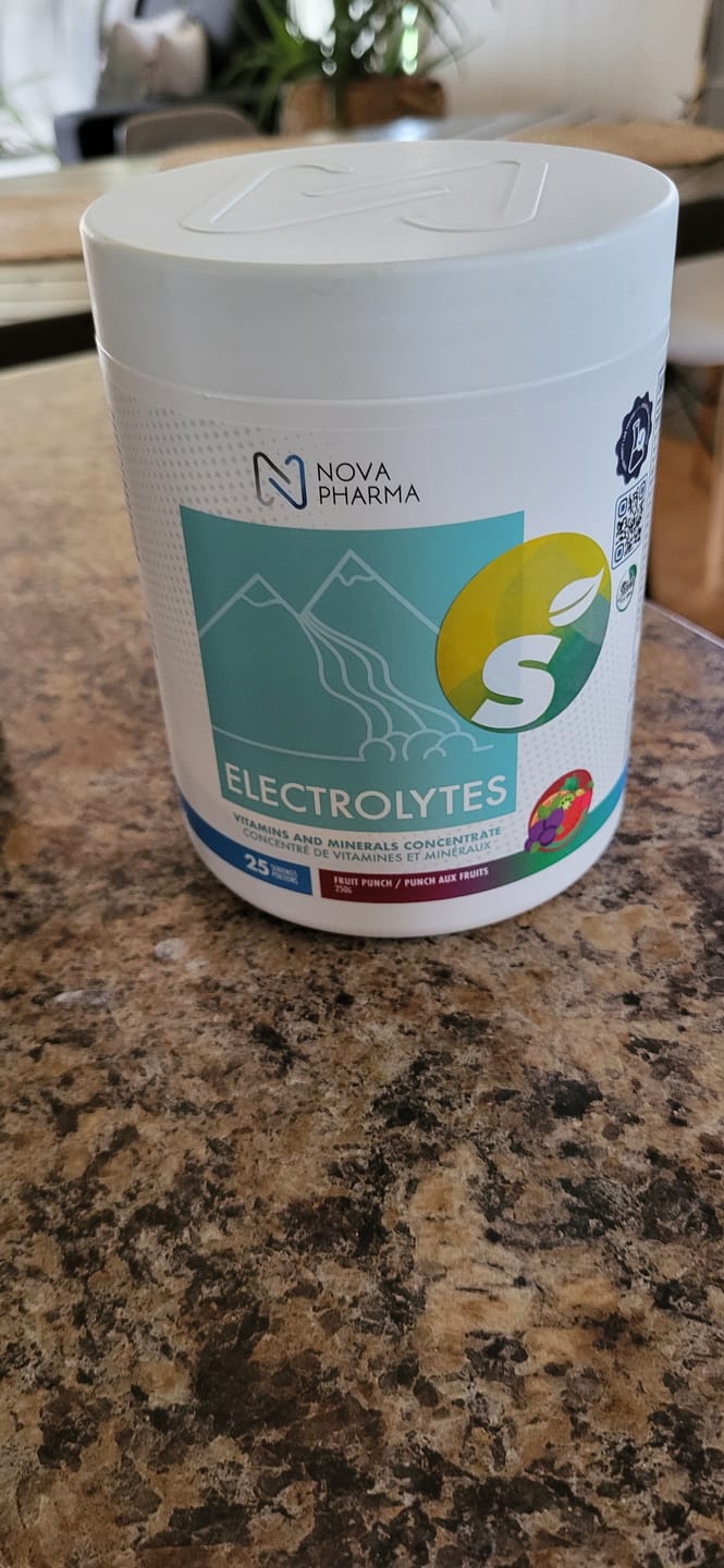 Customer photo review of Nova Pharma - Électrolytes 250g