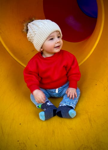 Customer photo review of Pom Pom Beanies (Mum & Bub)