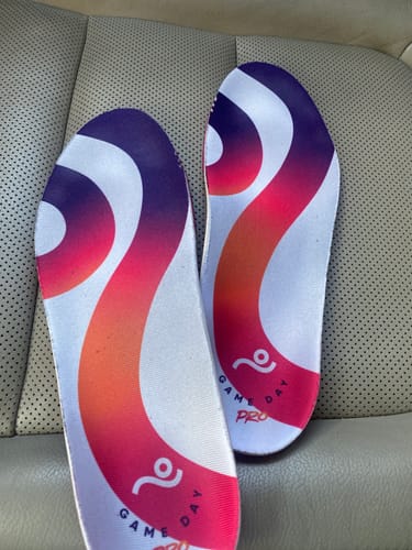 Customer photo review of Move Game Day Pro Performance Insoles