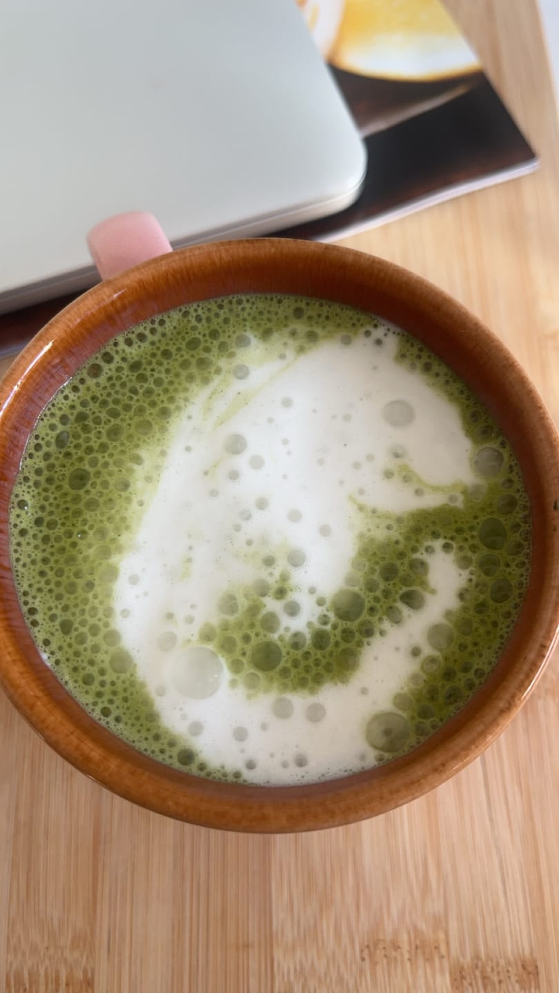 Customer photo review of Unsweetened Matcha Latte