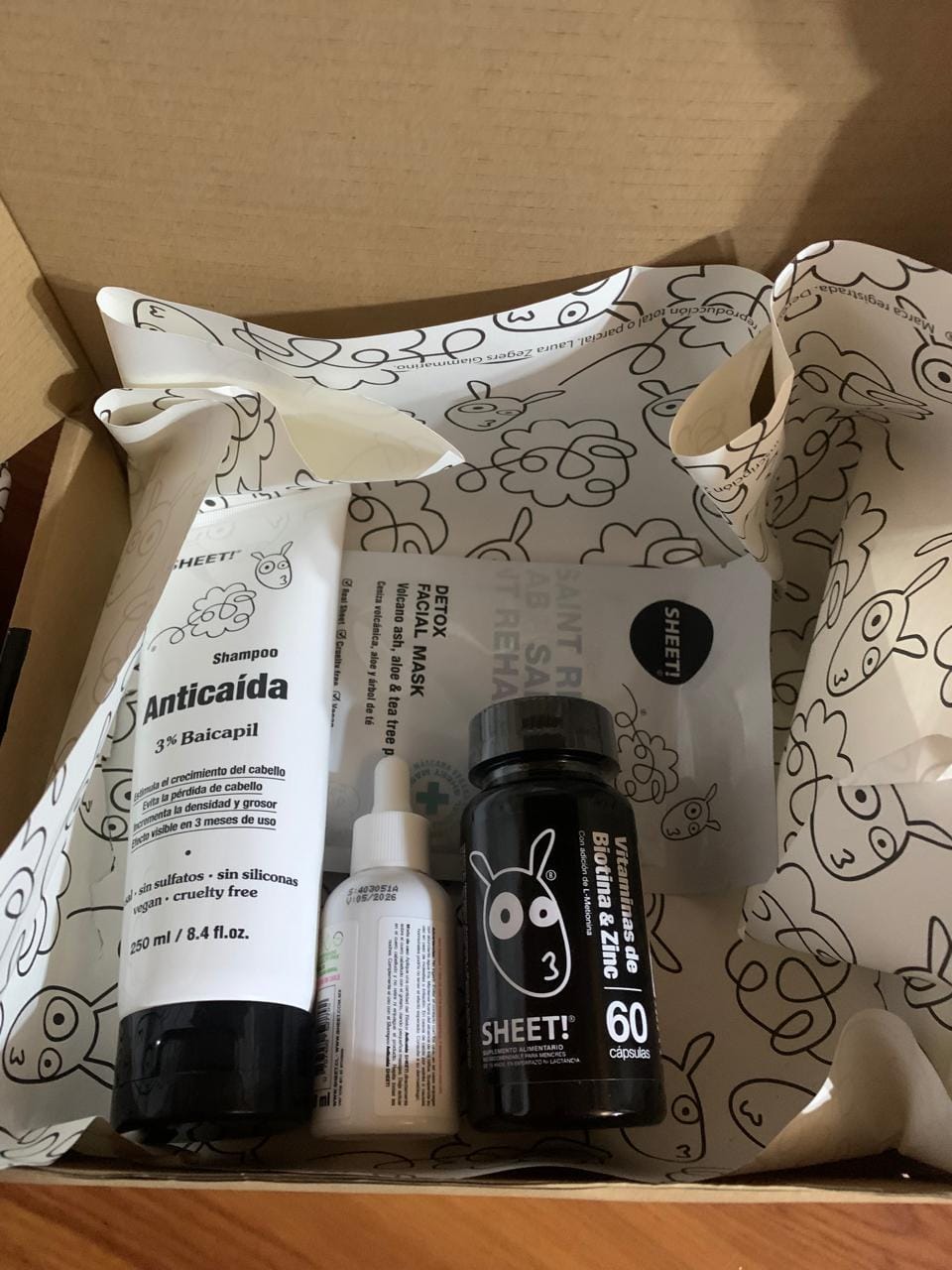 Customer photo review of Tratamiento anticaída 1 mes + Biotina