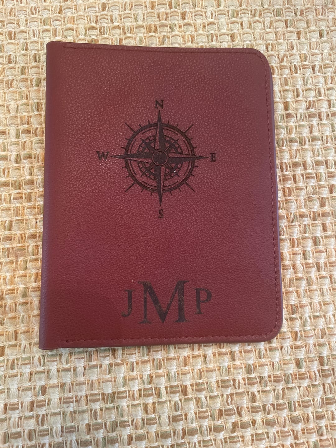 Customer photo review of Personalized Natural Leather Passport Holder with Monogram or Custom Design