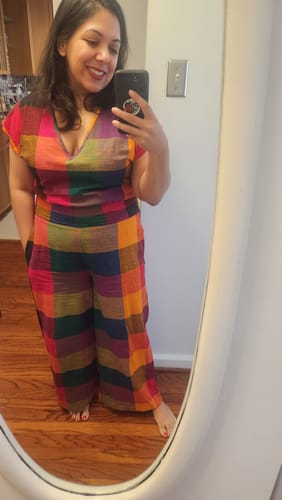Customer photo review of MARIE CINCH JUMPER | MULTI CHEX