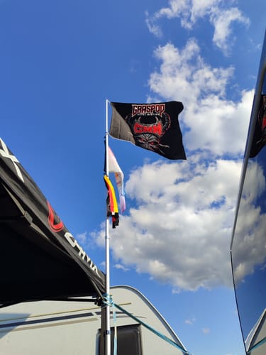 Customer photo review of Fahne inkl. Druck