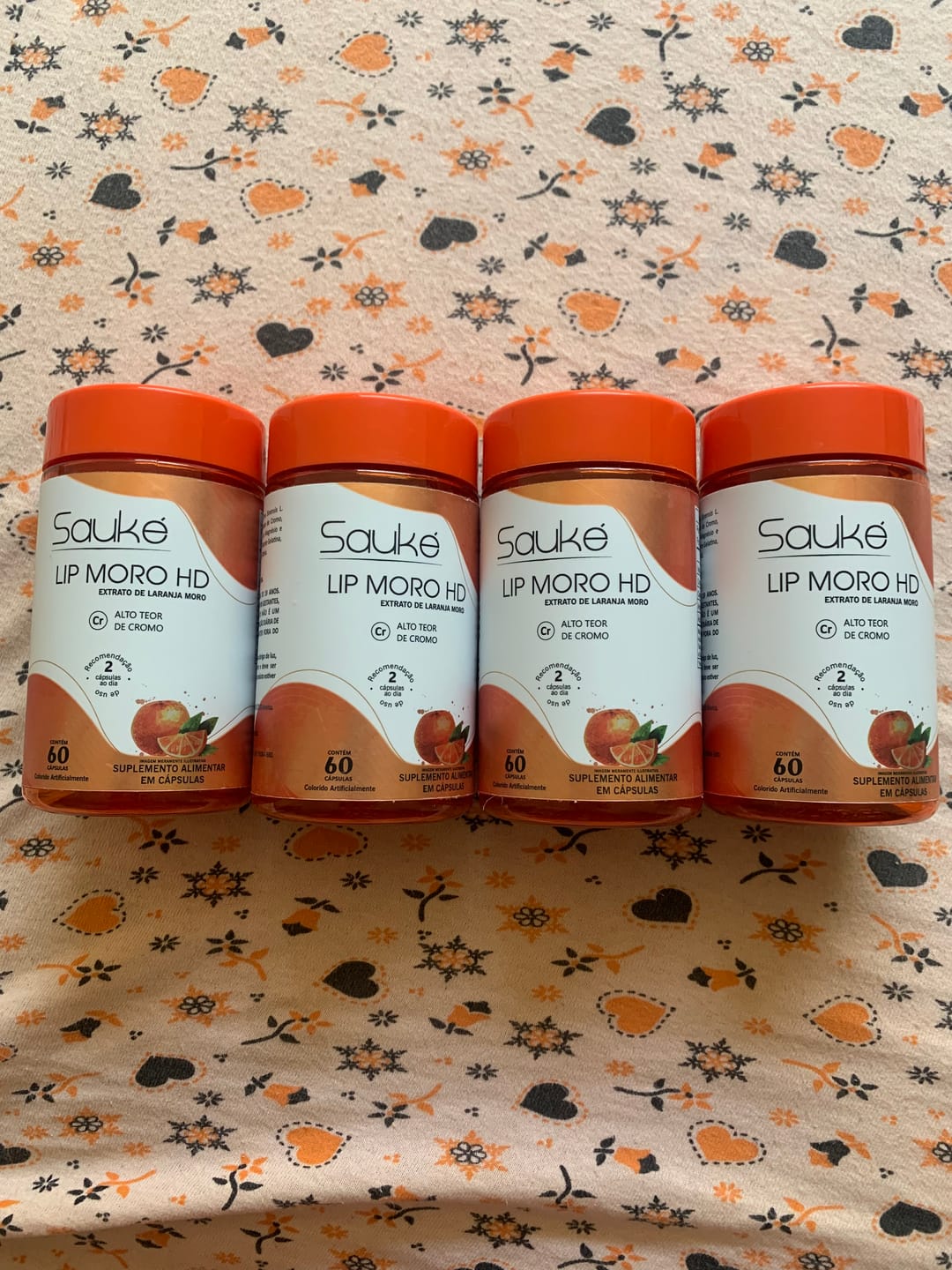 Customer photo review of Lip Moro HD Laranja Moro, Chá verde, Cafeína, Cromo 60 cáps 540mg