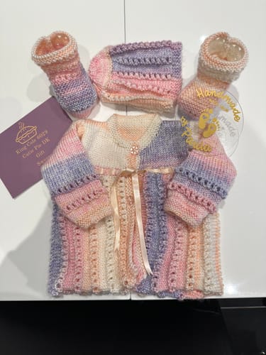 Customer photo review of Baby Mystery Knitting Box