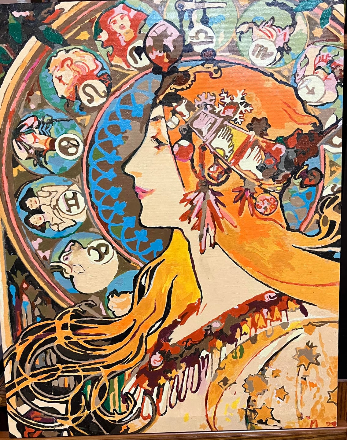 Customer photo review of Zodiac (1896) - Paint by Numbers
