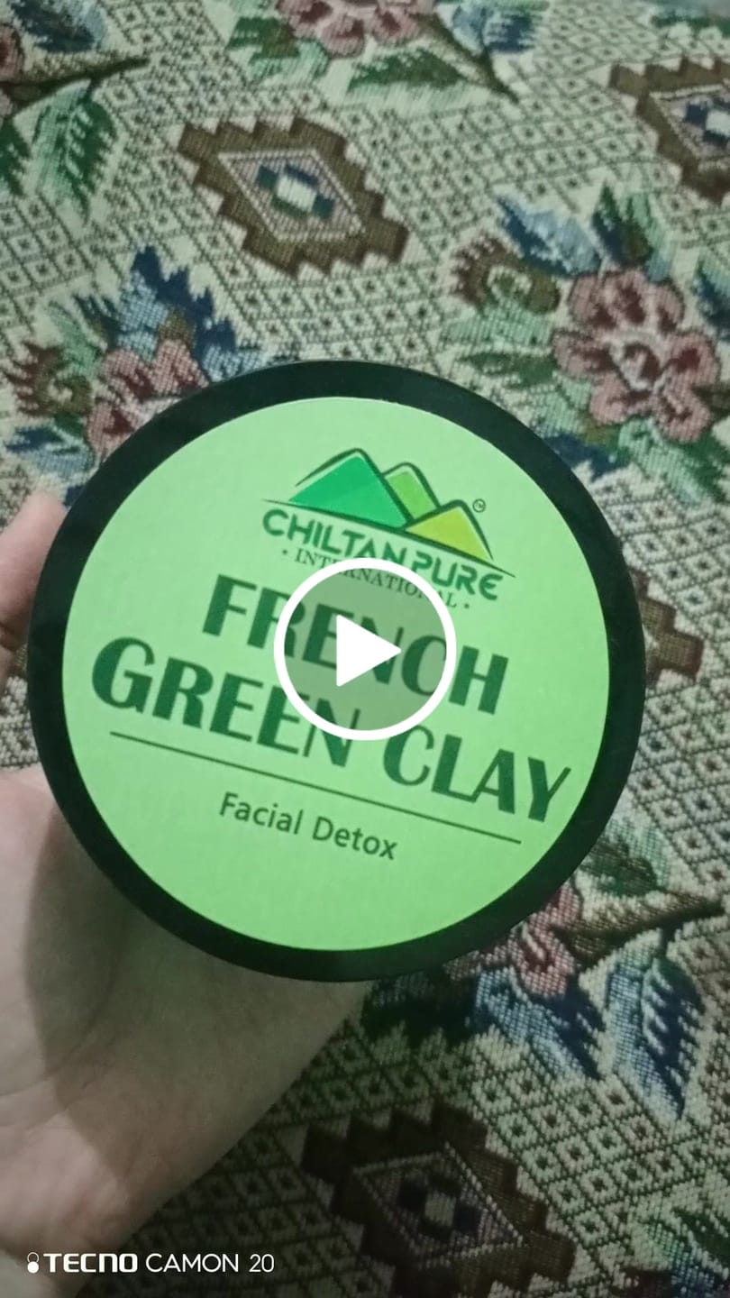 Customer video review of French Green Clay - Natural Exfoliant, Clarifies, Detoxify & Soothes [100% Results]  200g