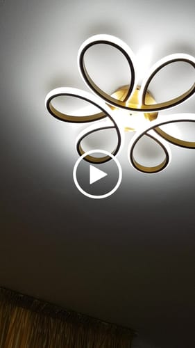 Customer video review of Lustra LED DAISY Gold Echivalent 600W Telecomanda