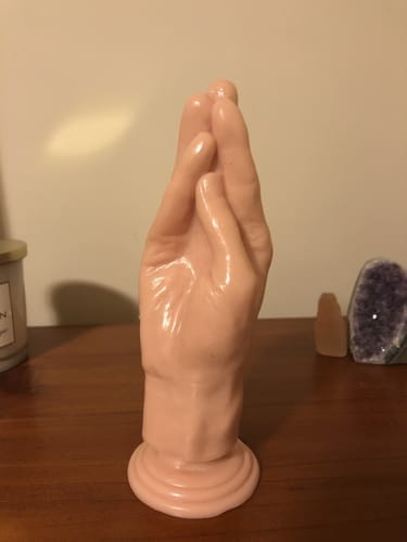 Customer photo review of The Stuffer Fisting Hand Dildo