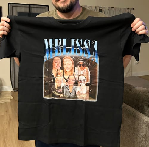 Customer photo review of CUSTOM VINTAGE TEE