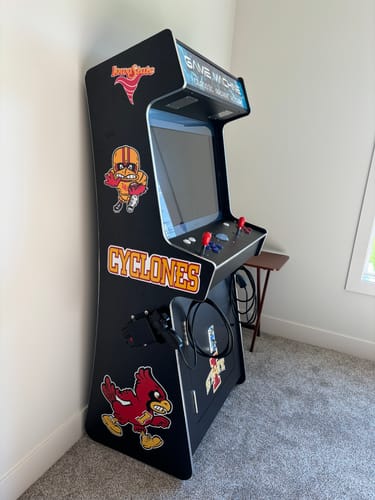 Customer photo review of 2 PLAYER STANDUP Arcade Machine With 2 shooting Guns 4600 Games Multi-cade  Upright Retro Cabinet Black