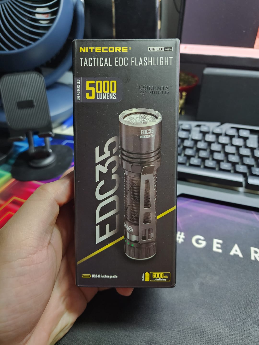 Customer photo review of EDC35 - 5000 lumens (Bundle)