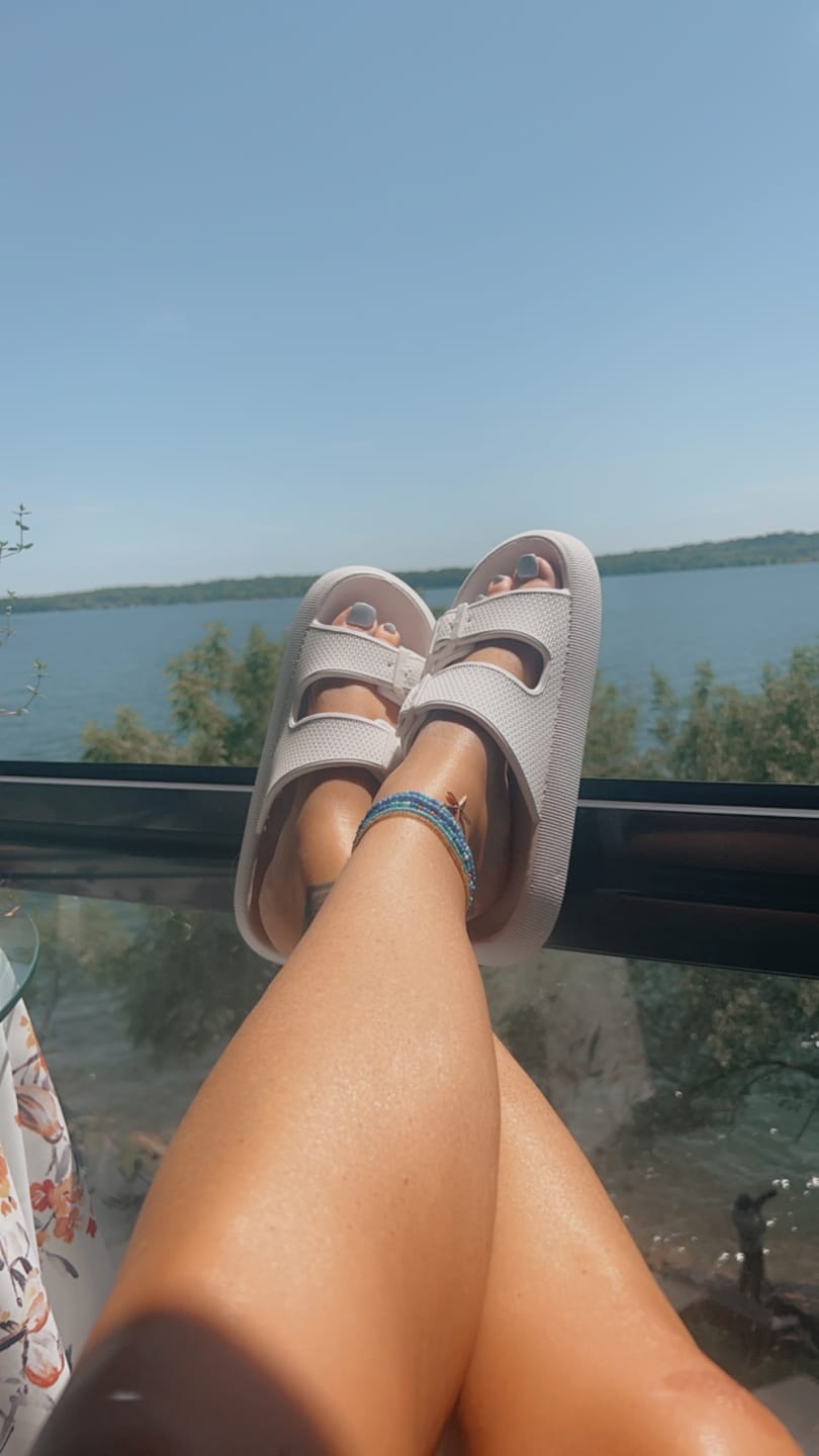 Customer photo review of Cushion Sandals - Cloud Slides