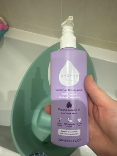 Customer photo review of Gentle Hair & Body Wash