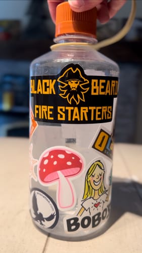 Customer photo review of Black Beard Fire Starter Decal