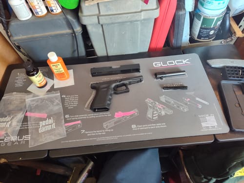 Customer photo review of Glock® Instructional Gun Mat