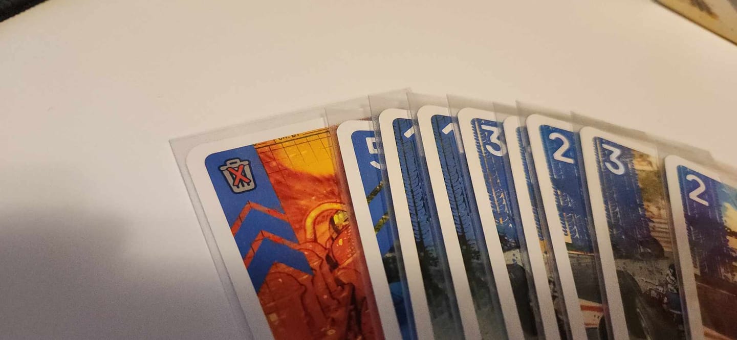Customer photo review of Clear Matte Standard American Card Sleeves