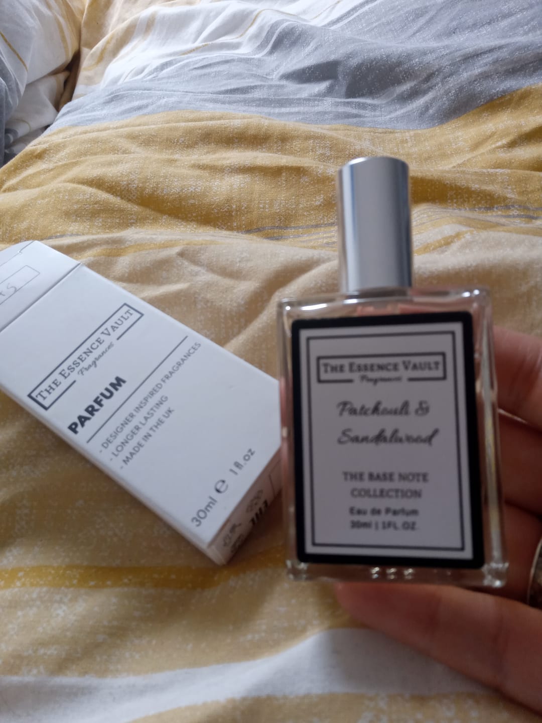 Customer photo review of Patchouli & Sandalwood Eau De Parfum