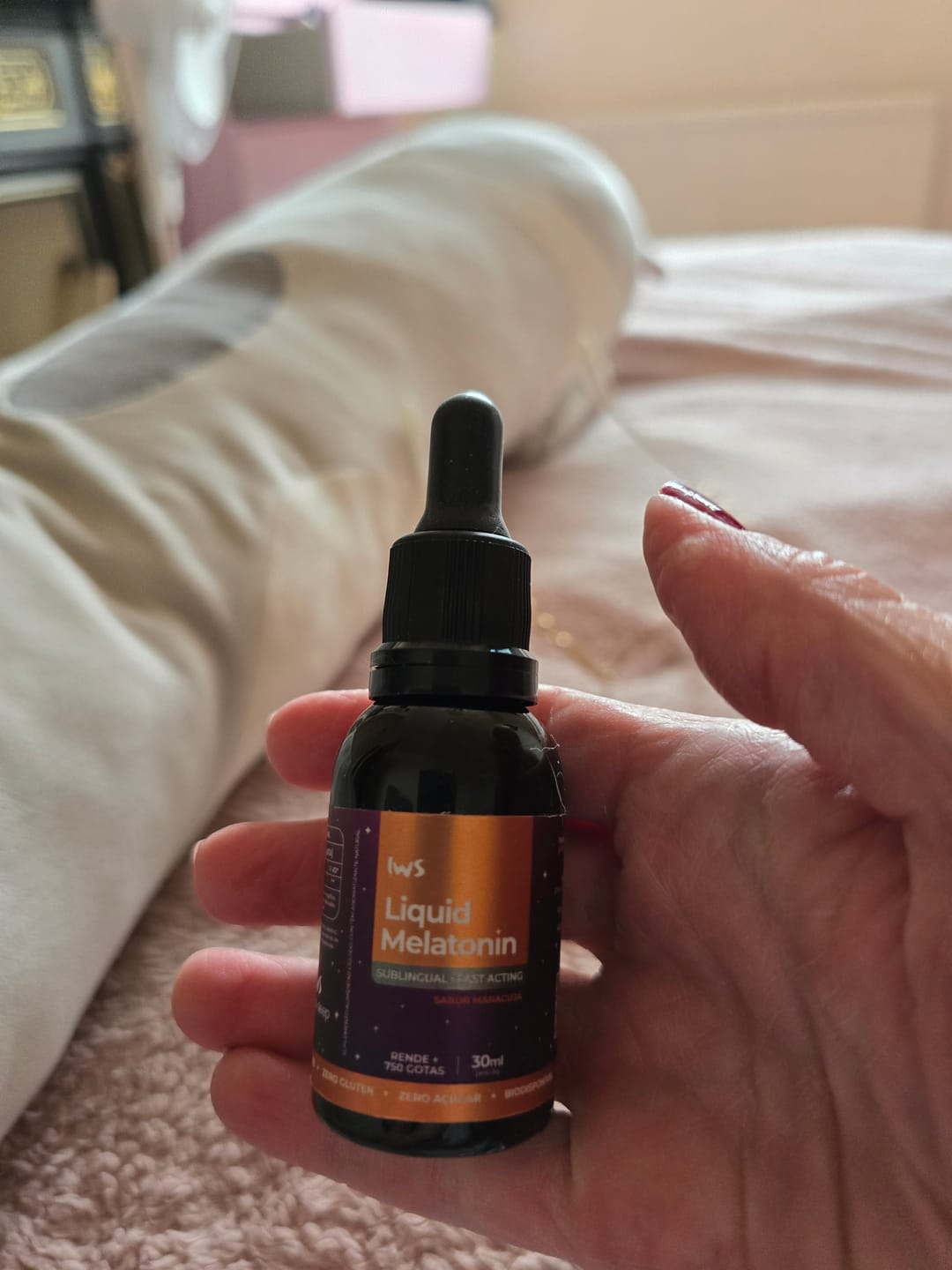Customer photo review of Kit 03 Melatonina Líquida IWS Maracujá