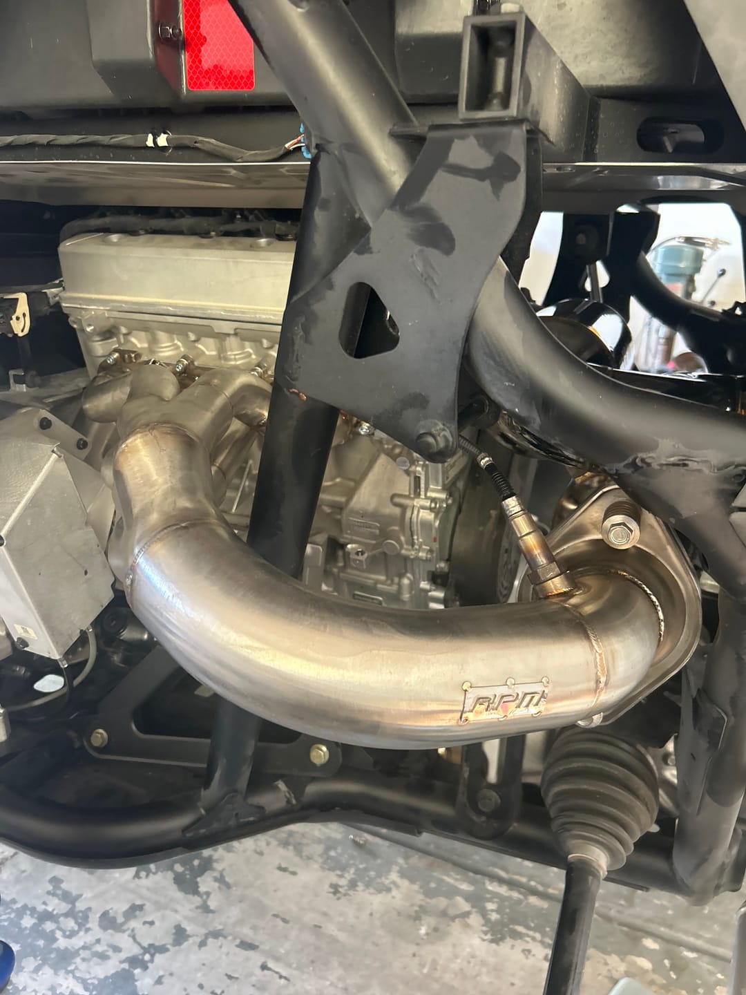 Customer photo review of RPM Pro R "Big Core HeadPipe" Header Pipe