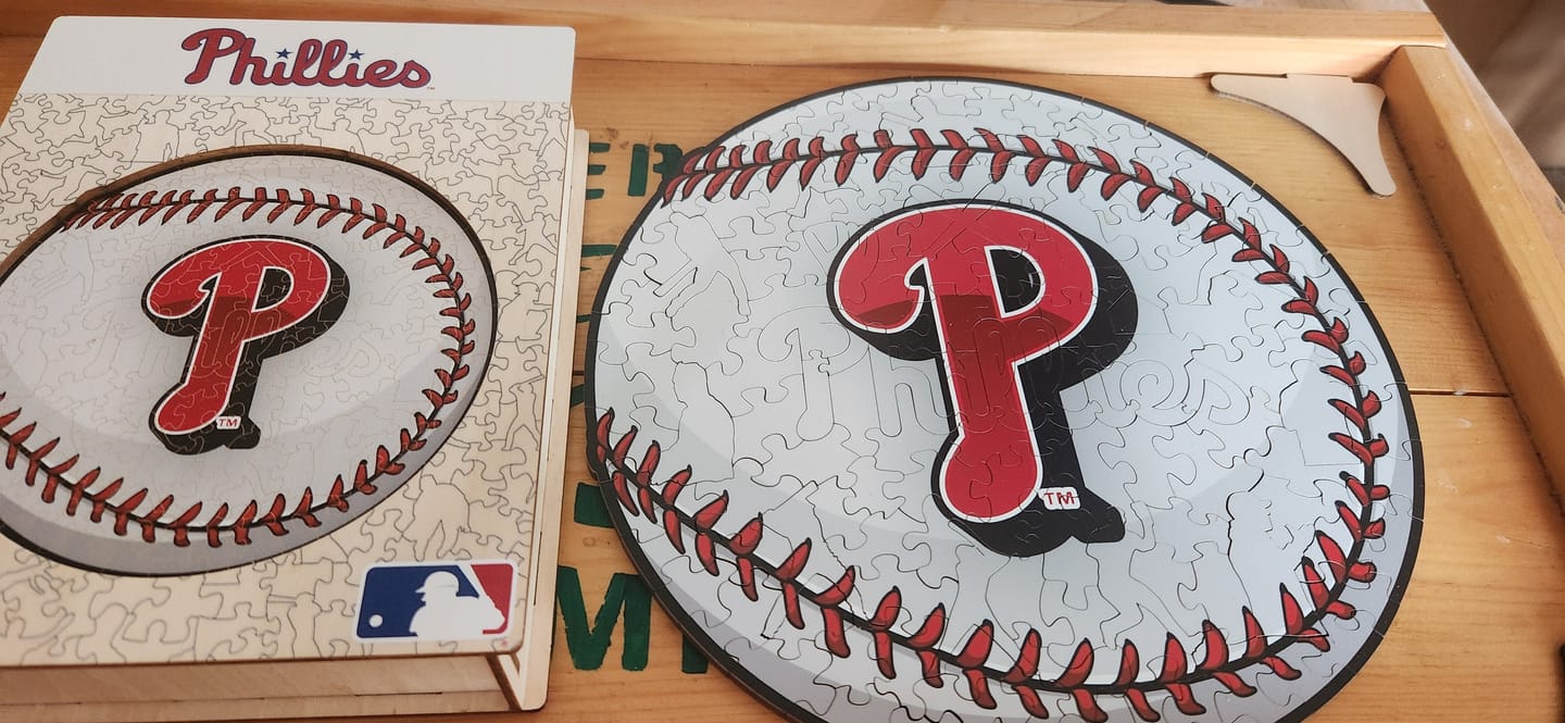 Customer photo review of Philadelphia Phillies™ - Wooden Puzzle