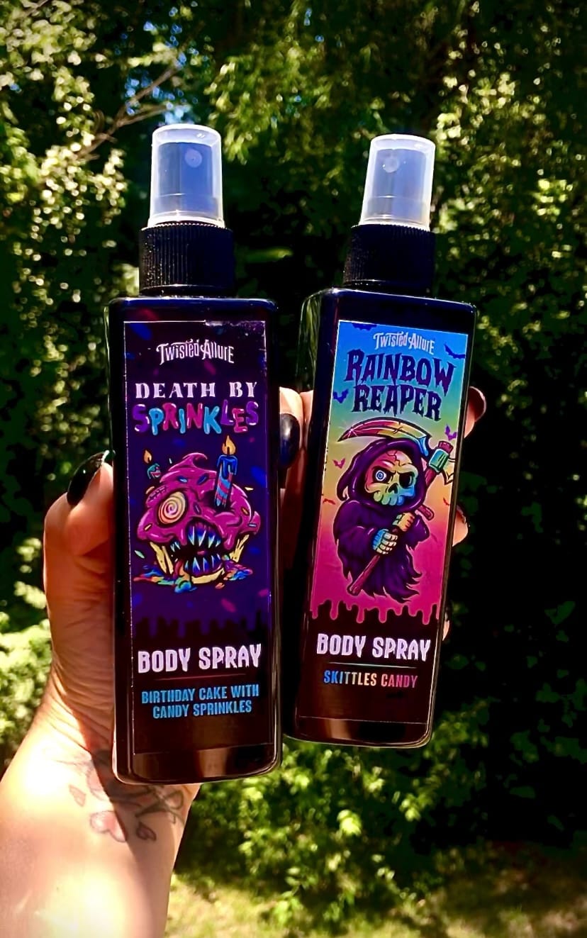 Customer photo review of Rainbow Reaper Body Spray