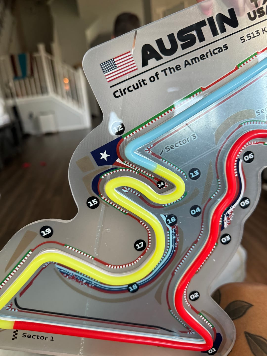 Customer photo review of Your Custom Neon Race Track