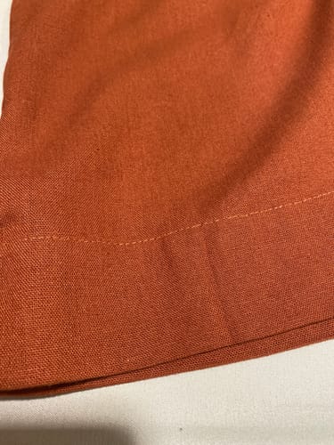 Natalie B. review of Calça Pantalona de Linho Graviola Terracota image 1 out of 2